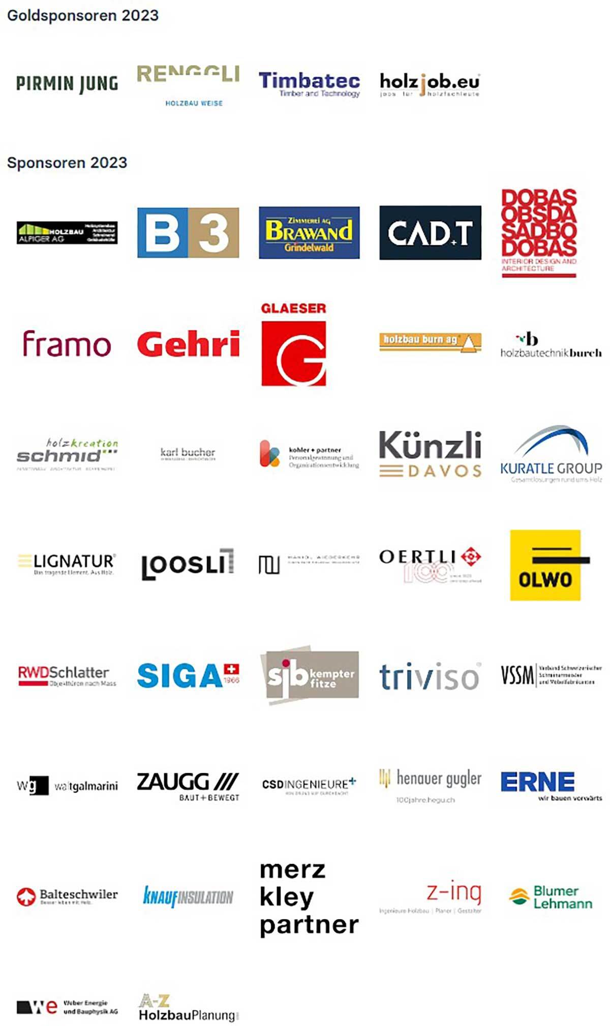 Sponsoren Unternehmermesse BFH Biel